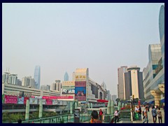 Luohu district skyline seen from Shenzhen Station.